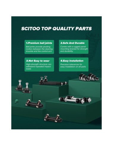 Kit de Articulación de Suspensión Delantera SCITOO K9343