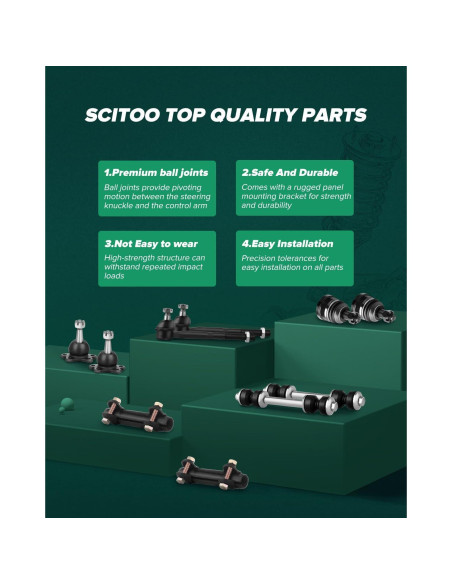 Kit de Articulación de Suspensión Delantera SCITOO K9343