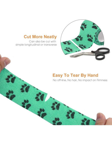 Vendaje Cohesivo Autoadhesivo AUPCON 5.08 cm para Mascotas
