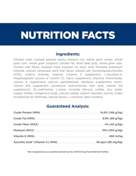 Comida Seca para Perros Hill's Science Diet 7+ Pollo 2.27 kg