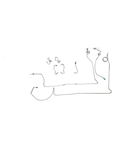 Kit de Líneas de Freno Delantero Toyota 2WD 89-95 Acero Inox