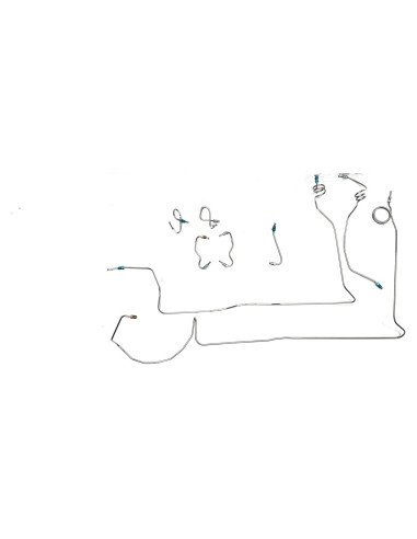 Kit de Líneas de Freno Delantero Toyota 2WD 89-95 Acero Inox