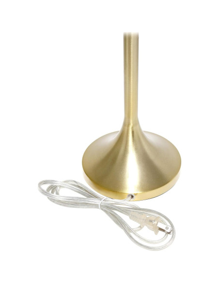 Lámpara de mesa Simple Designs LT1076-GDW dorada y blanca