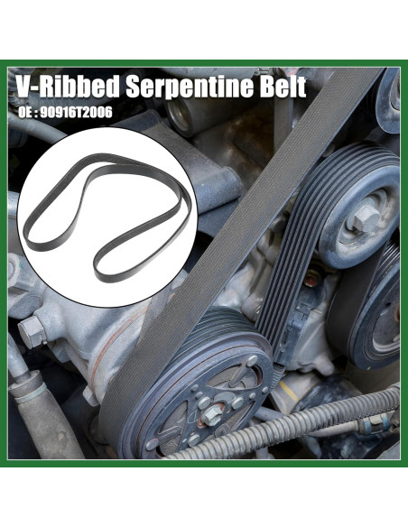 Correa V-Ribbed Motoforti 90916T2006 para Toyota Hilux/Fortuner