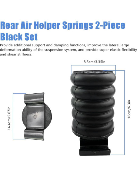 Resortes de Ayuda de Aire Traseros OURWILLSM SSR-610-47 2Pcs