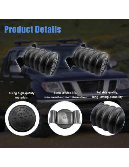 Resortes de Ayuda de Aire Traseros OURWILLSM SSR-610-47 2Pcs