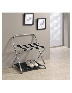 Soporte Plegable para Equipaje Kings Brand Venet - Metal Negro