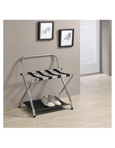 Soporte Plegable para Equipaje Kings Brand Venet - Metal Negro