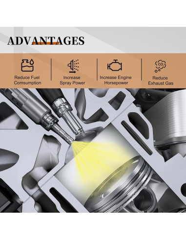 Inyector de Combustible VeloBoost 23600-59105 para Toyota 3L