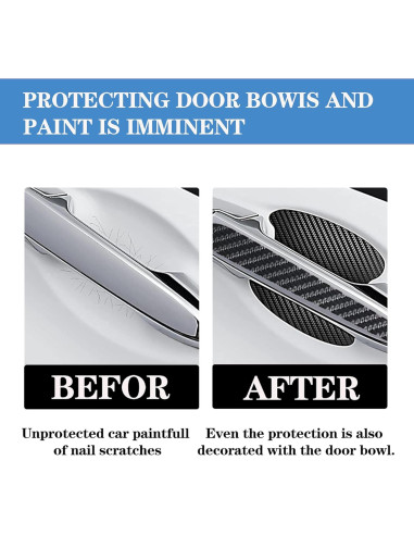 Calcomanías de Protección para Manija de Puerta Damwot 8 Piezas