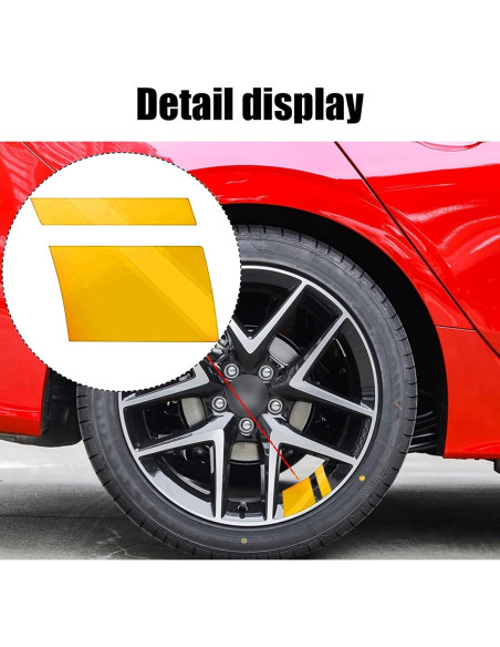 Calcomanías Reflectantes para Llantas Gunhunt 6 PCS Amarillo