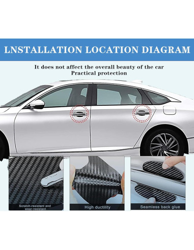 Calcomanías de Protección para Manija de Puerta Damwot 8 Piezas