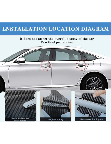 Calcomanías de Protección para Manija de Puerta Damwot 8 Piezas