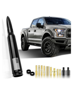 Antena de Bala Turcee para Camión Negra con Bandera EE.UU.