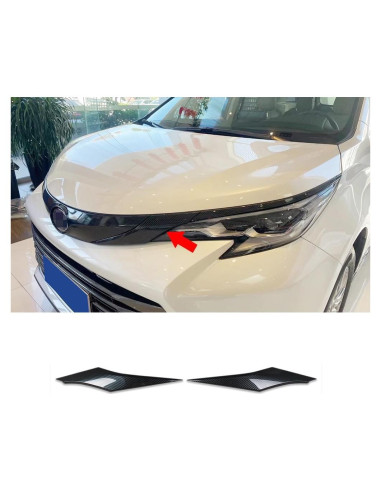 Cubierta de Moldura de Faro delantera RQING Toyota Sienna 2021-2025