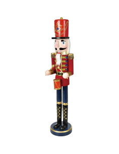 Soldado de Madera Jeco 91.44 cm con Tambor Rojo Decorativo 2