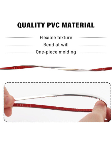 Cinta de Moldura Cromada Figpade 5m Universal para Automóviles