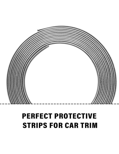 Cinta de Moldura Cromada Figpade 5m Universal para Automóviles
