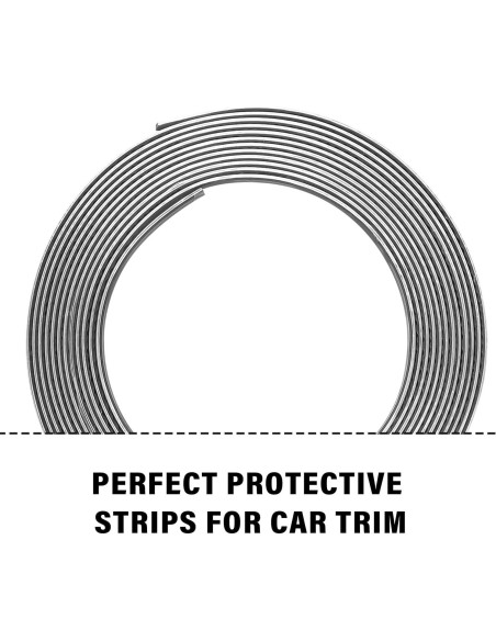 Cinta de Moldura Cromada Figpade 5m Universal para Automóviles