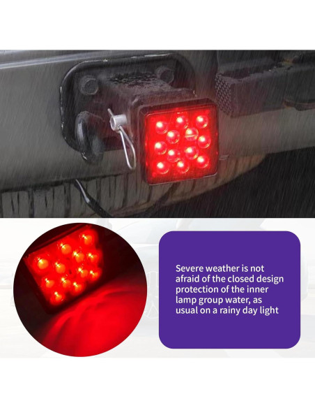 Luces de Remolque LED FEDOEY 12V Rojo 2 Pcs 2500LM