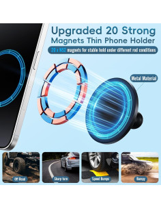 Soporte Magnético para Teléfono Kaishengyuan Tacoma 2016-2023 2