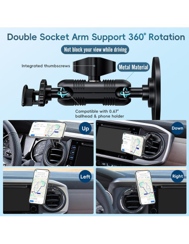 Soporte Magnético para Teléfono Kaishengyuan Tacoma 2016-2023