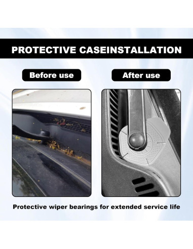 2 Fundas Protectores Silicona Limpiaparabrisas CmeRto
