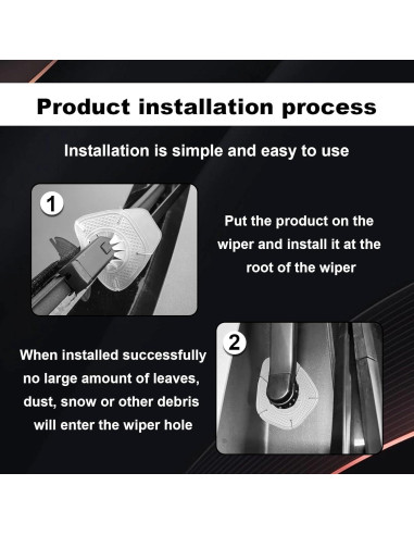 2 Fundas Protectores Silicona Limpiaparabrisas CmeRto