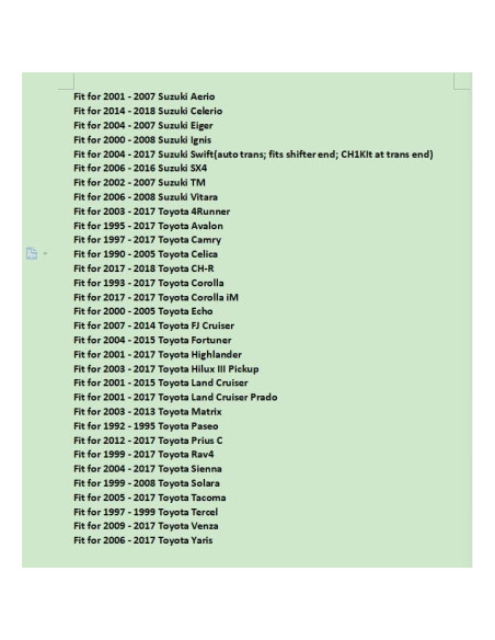 Bujes de Extremo Selector Transmisión Automática Ormax
