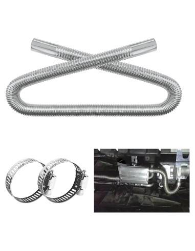 Tubo de escape flexible QKYS 100 cm para calefactor diésel