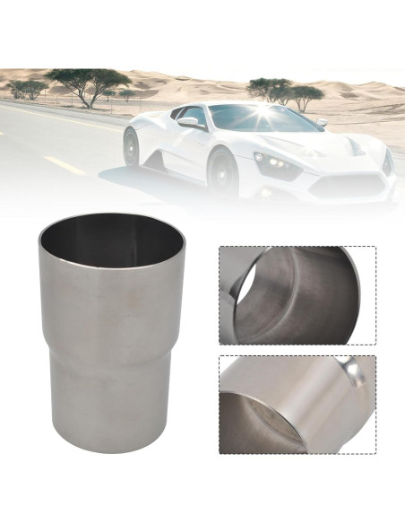 Adaptador Reductor Tubería Escape SSN Acero Inoxidable 10 cm