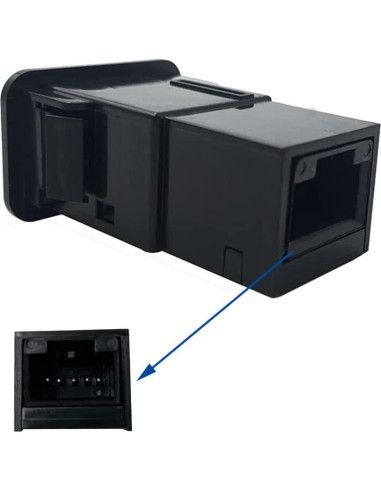 Interruptor pulsador LED azul 3A 12V para Toyota