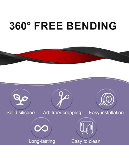 Umbral de Drenaje de Agua Hzetuu 0.8M Negro Silicona