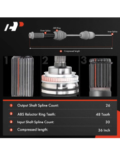 Eje CV Derecho A-Premium para Toyota Corolla 2005-2006 1.8L 2