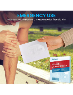 Tiras de Cierre de Heridas Antaly - Kit 4 Paquete Transpirables 2