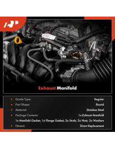 Kit Colector de Escape A-Premium para Toyota Corolla 1.8L 2