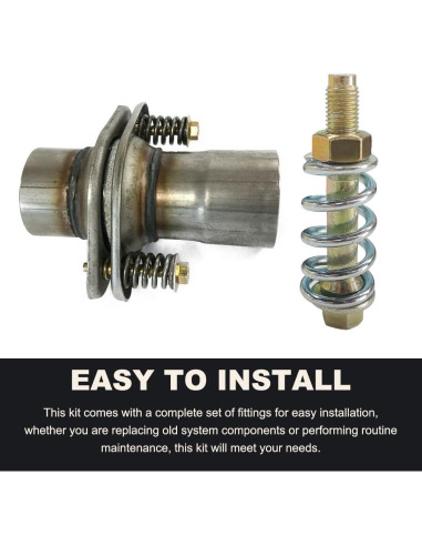 Tornillo y Resorte de Escape DXNQ 2 Pcs Acero al Carbono