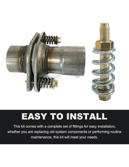 Tornillo y Resorte de Escape DXNQ 2 Pcs Acero al Carbono