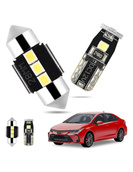 Kit de 6 Bombillas LED Interior EASY EAGLE para Toyota Corolla 2013-2022