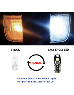 Kit de 6 Bombillas LED Interior EASY EAGLE para Toyota Corolla 2013-2022 2
