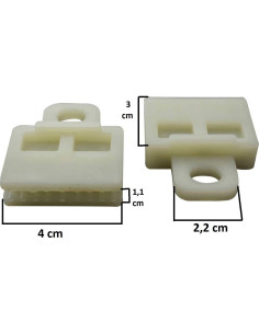 Clips de Canal de Vidrio Bross para Toyota Corolla y más - 2 Piezas 2