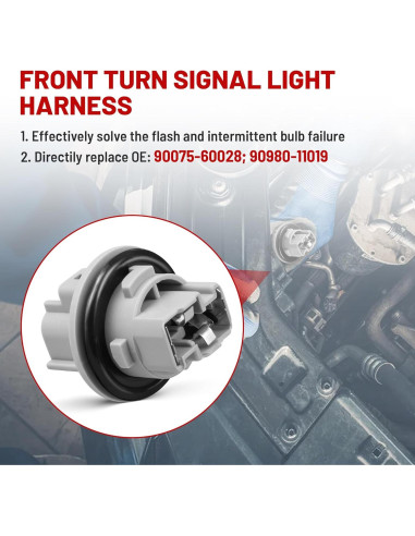 Enchufe de Luz de Giro Frontal RED WOLF 2 Pines para Toyota