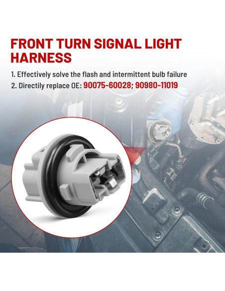 Enchufe de Luz de Giro Frontal RED WOLF 2 Pines para Toyota