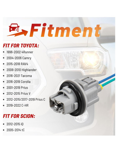 Enchufe de Luz de Giro Frontal RED WOLF 2 Pines para Toyota