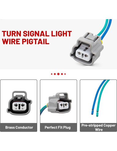 Enchufe de Luz de Giro Frontal RED WOLF 2 Pines para Toyota