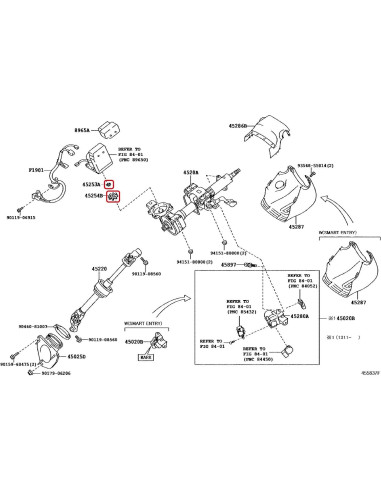 Kit Eje Motor Dirección Asistida Eléctrica Toyota Lexus