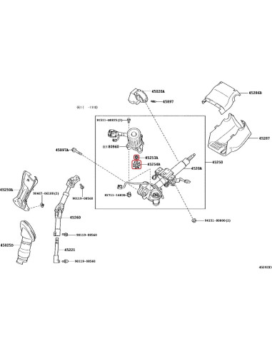 Kit Eje Motor Dirección Asistida Eléctrica Toyota Lexus