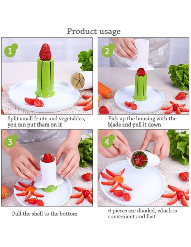 Cortador de Verduras Multifuncional HomeSoGood 10.7 cm Verde