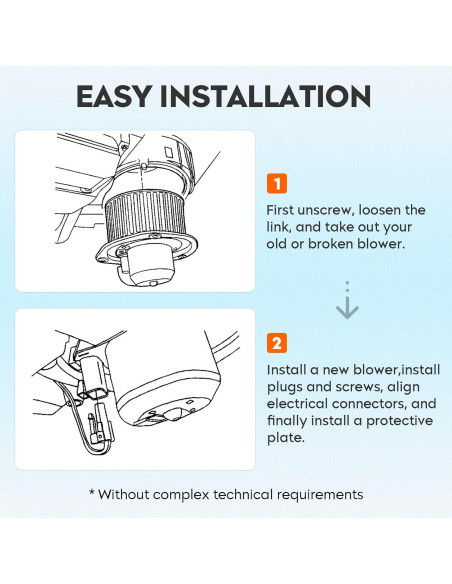Motor de Soplador HVAC TadaMark para Toyota Corolla 2009-2016