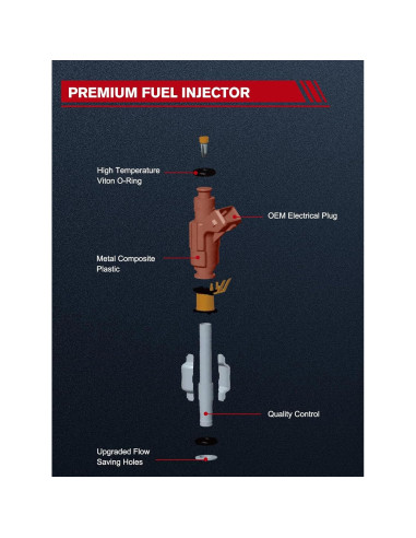 Inyectores de combustible TAUTOY FJ847 para Toyota Yaris Corolla